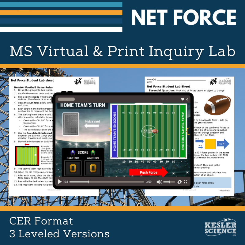 Net Force Digital Inquiry Lab - MS 6-8