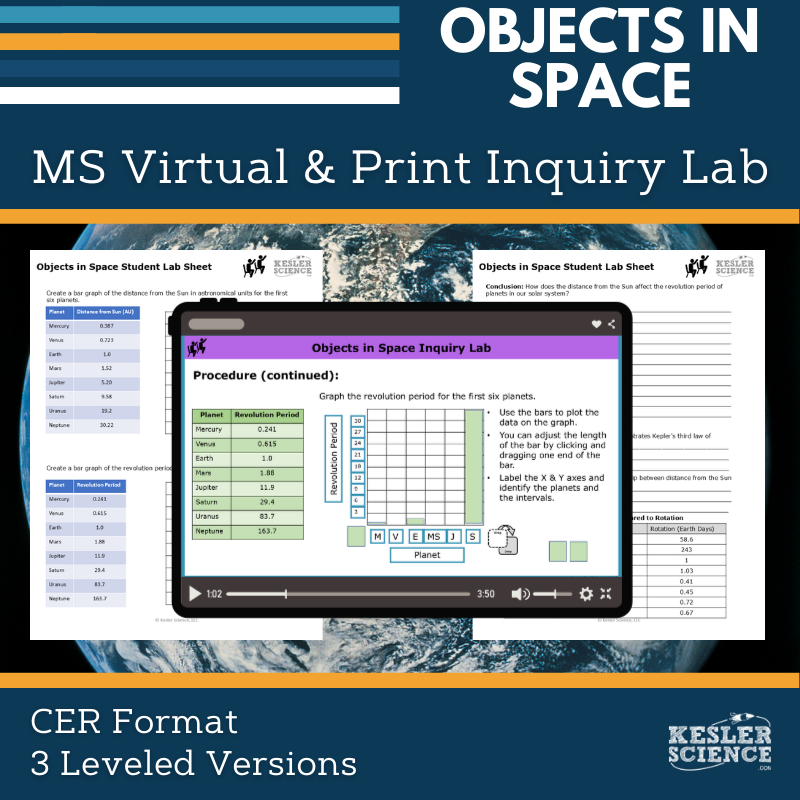 Objects in Space Digital Inquiry Lab - MS 6-8