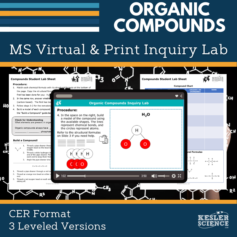 Organic Compounds Digital Inquiry Lab - MS 6-8