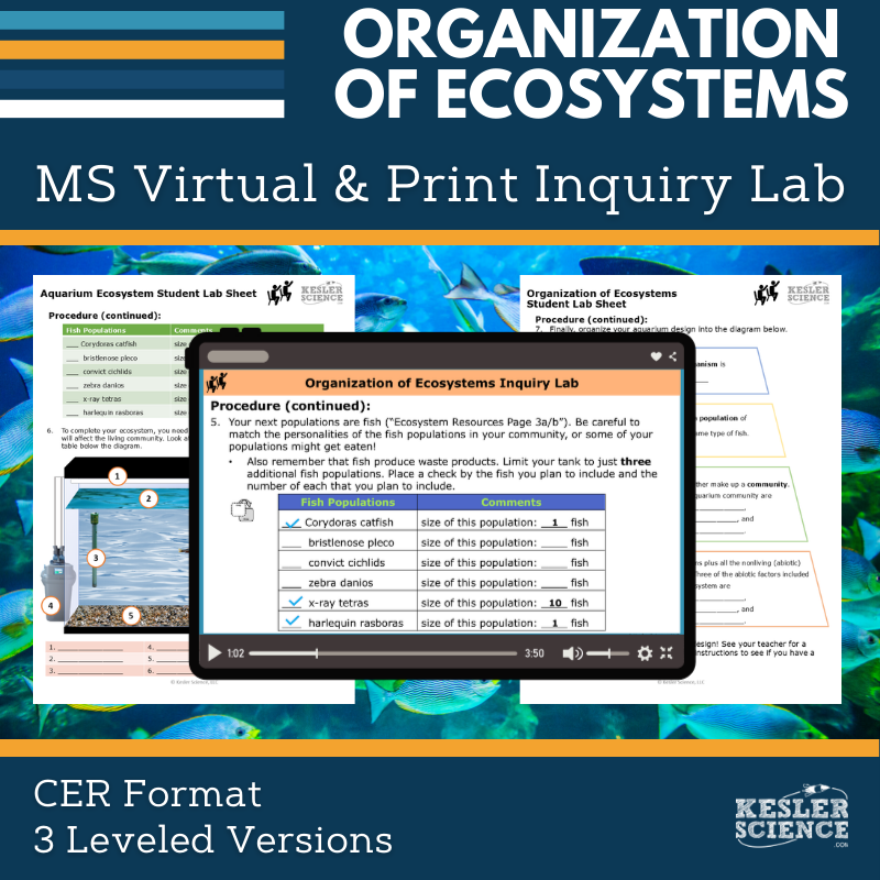 Organization of Ecosystems Digital Inquiry Lab - MS 6-8