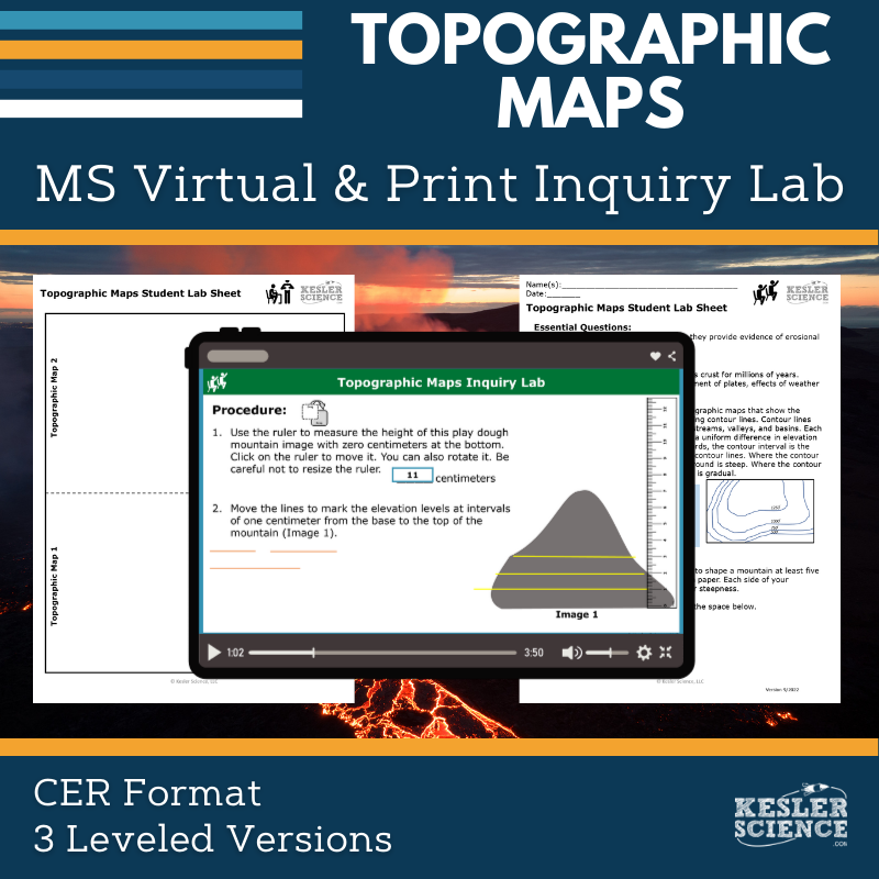 Topographic Maps Digital Inquiry Lab - MS 6-8