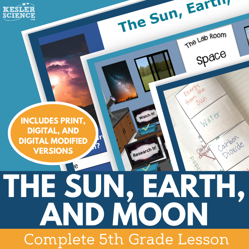 Earth, Sun, & Moon - Complete Lesson Plan - 5th Grade