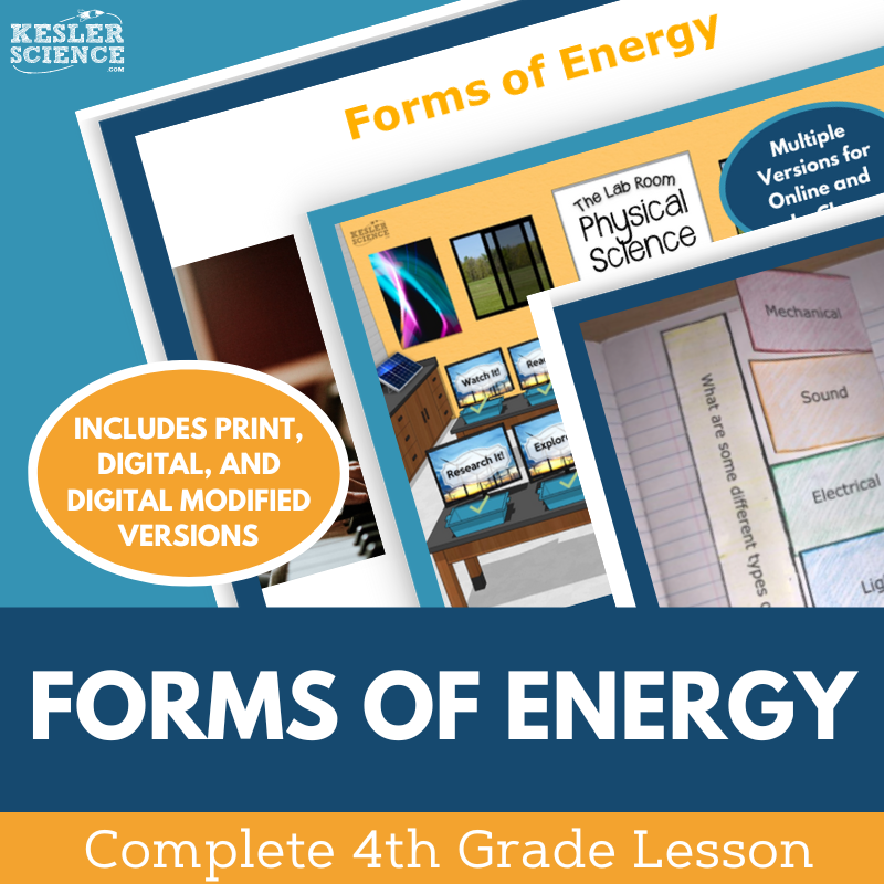 Forms of Energy - Complete Lesson Plan - 4th Grade