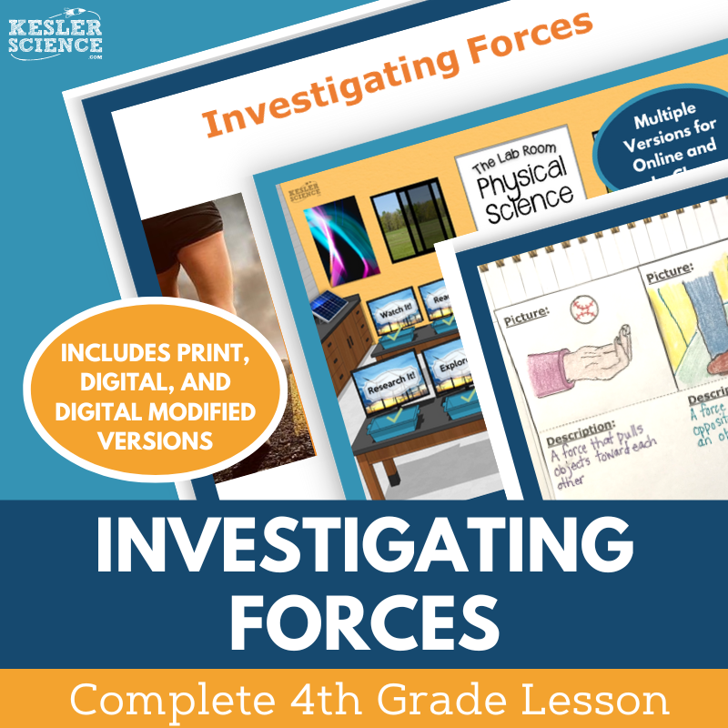 Investigating Forces - Complete Lesson Plan - 4th Grade