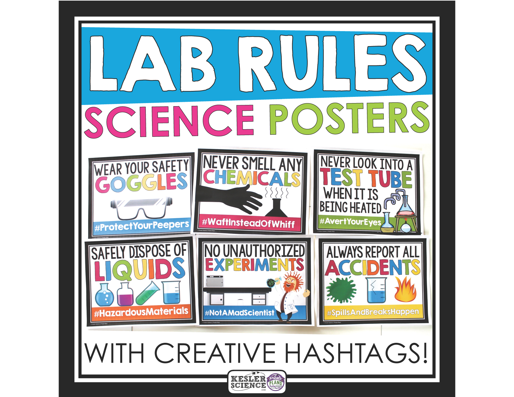 Lab Roles Poster Lab Safety Posters – Kesler Science Store