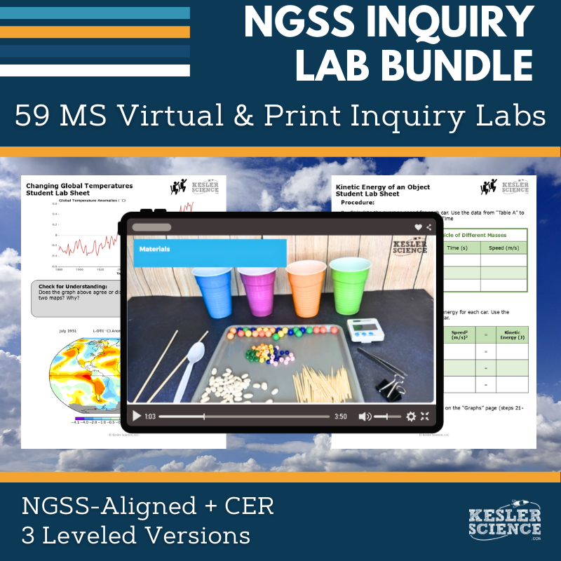 NGSS Digital Inquiry Labs Bundle - Grades 6-8