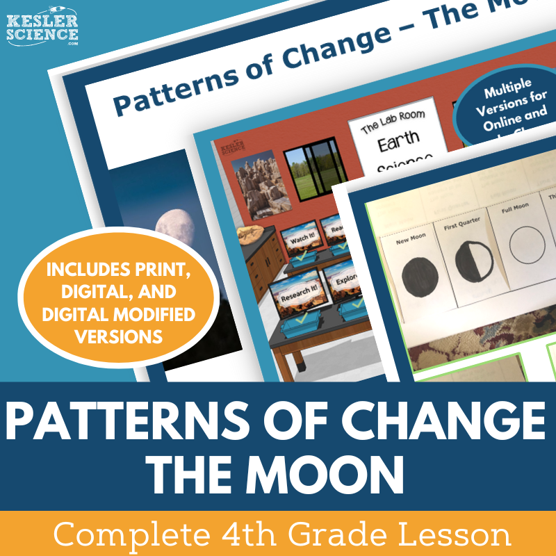 Patterns of Change - The Moon - Complete Lesson Plan - 4th Grade