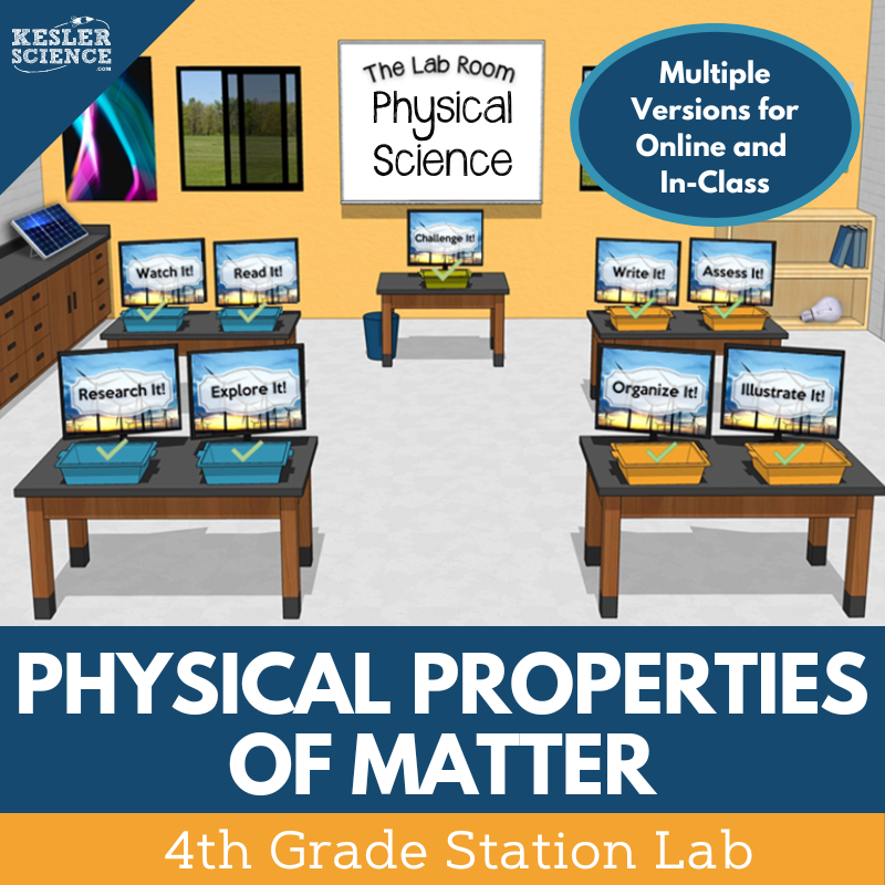Physical Properties of Matter - Student-Led Station Lab - 4th Grade