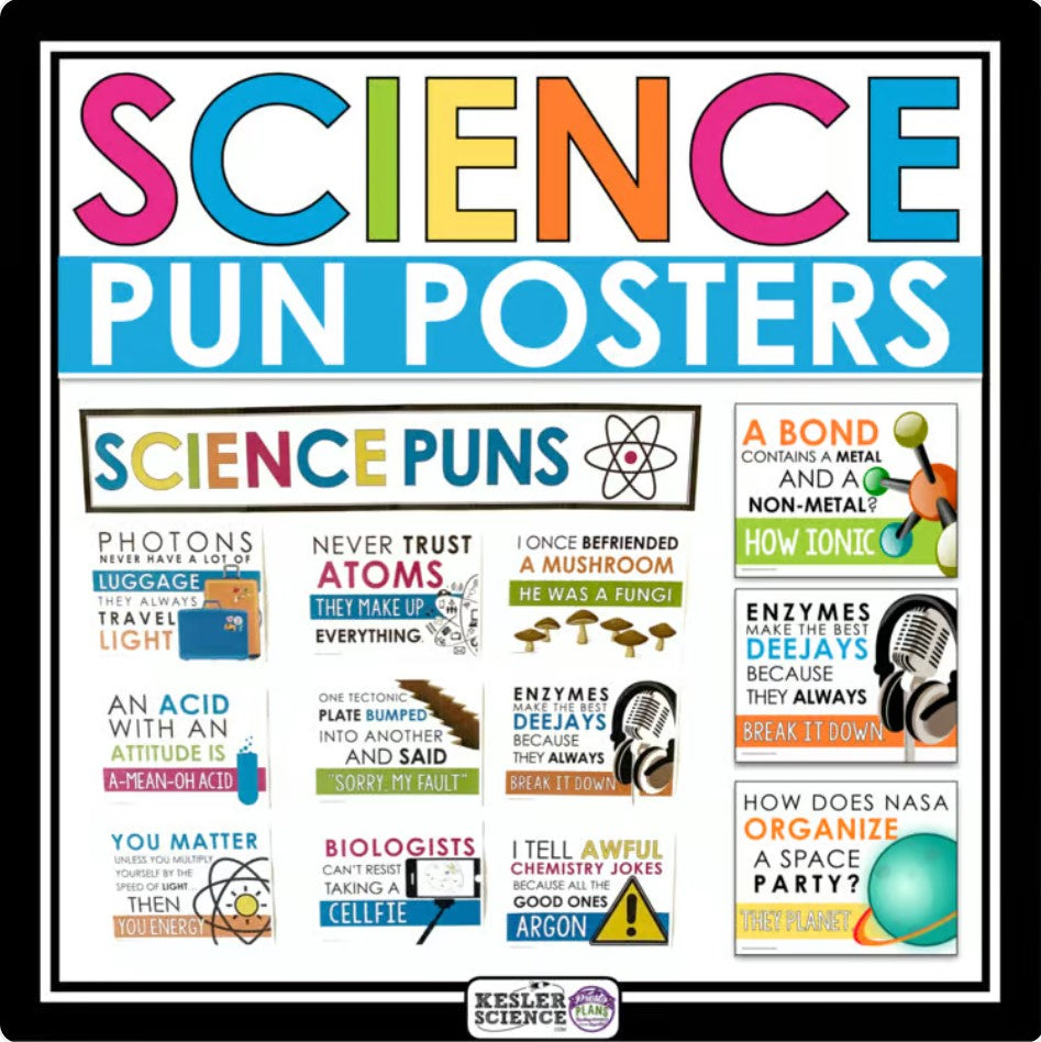 Science Puns – Classroom Posters