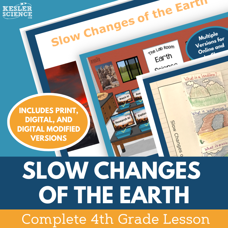 Slow Changes of the Earth - Complete Lesson Plan - 4th Grade