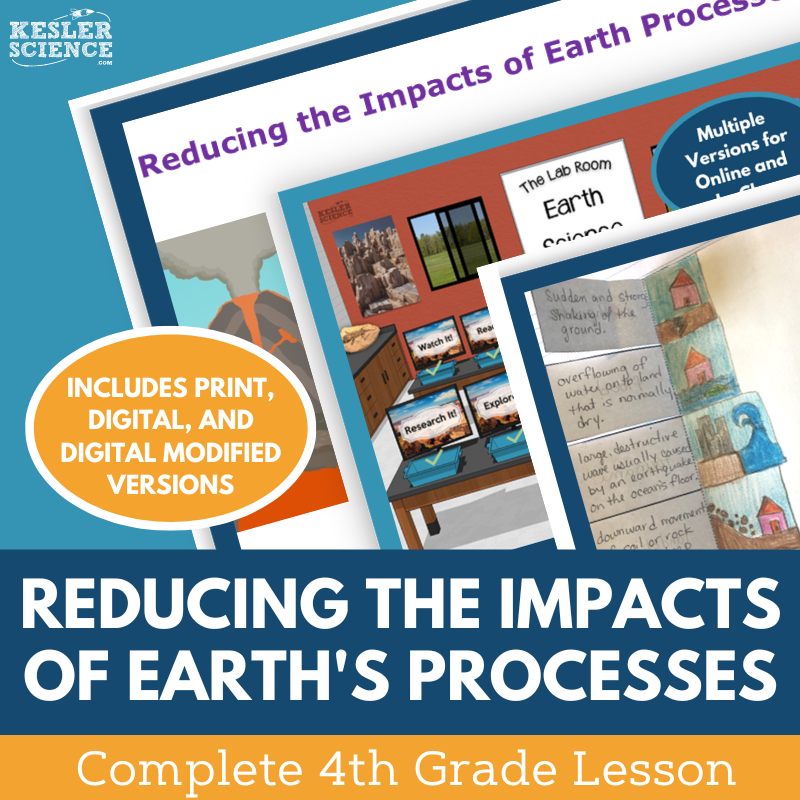 Solutions to Natural Hazards - Complete Lesson Plan - NGSS 4-ESS3-2