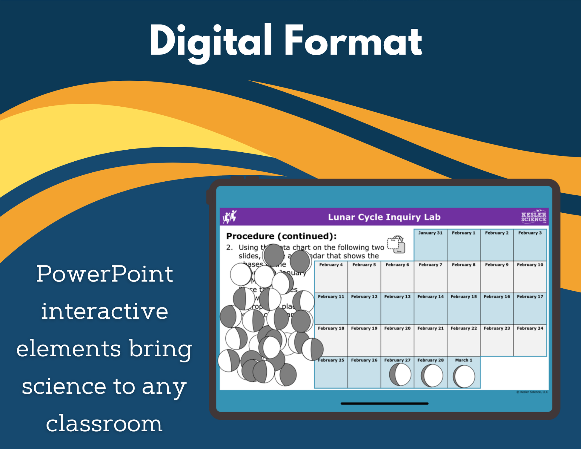 Lunar Cycle Digital Inquiry Lab - MS 6-8