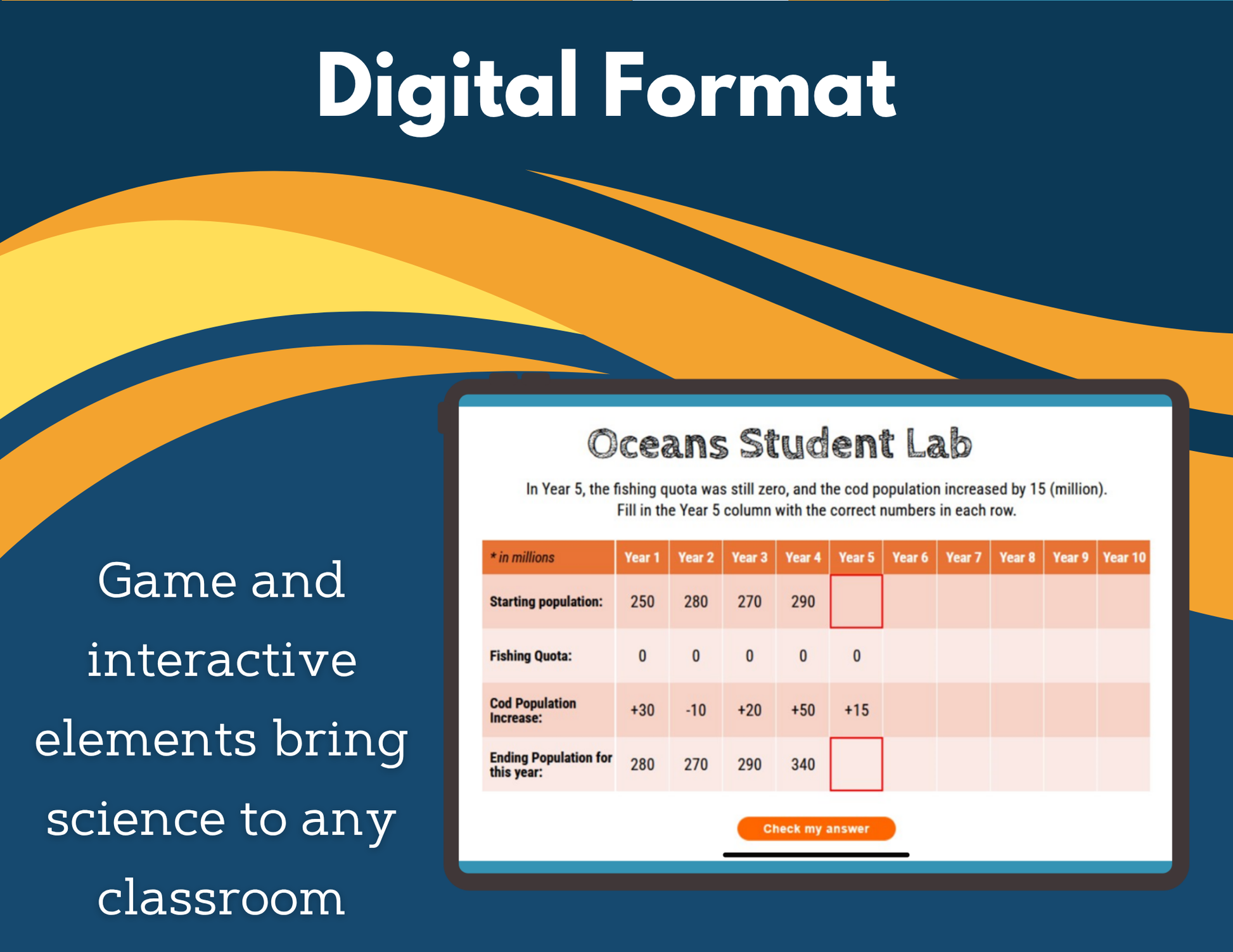 Oceans Digital Inquiry Lab - NGSS MS LS2-4