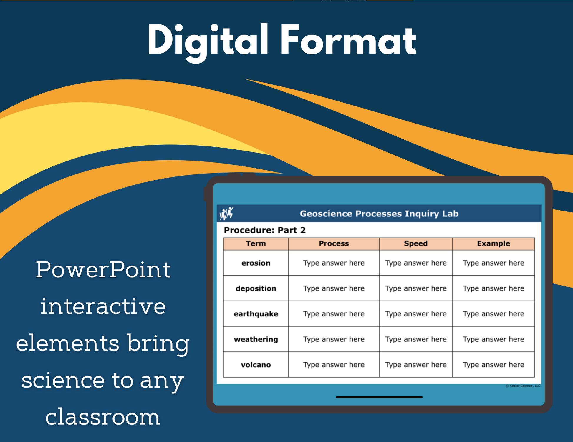 Geoscience Processes Digital Inquiry Lab - NGSS MS ESS2-2