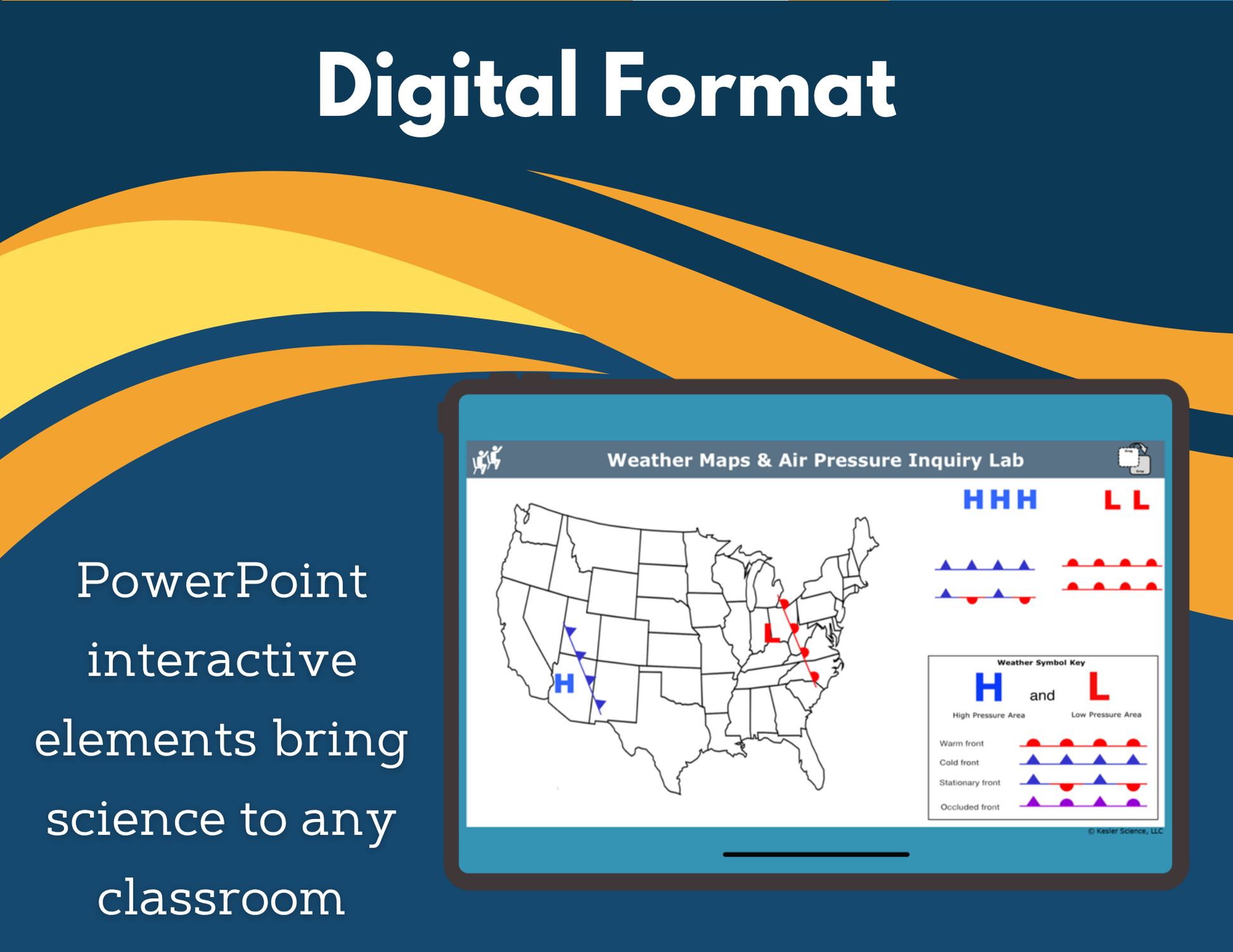 Weather Maps & Air Pressure Digital Inquiry Lab - NGSS MS ESS2-5