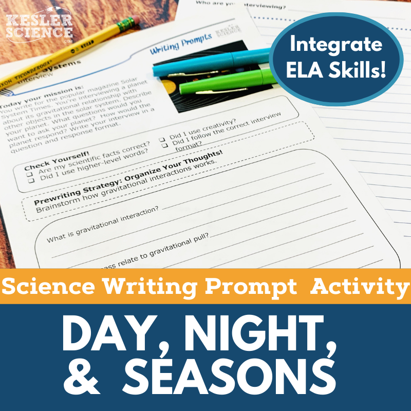 Writing Prompts - Day, Night, & Seasons - MS 6-8
