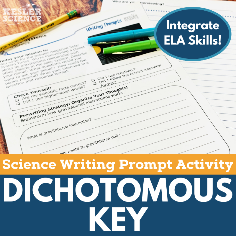 Writing Prompts - Dichotomous Key - MS 6-8