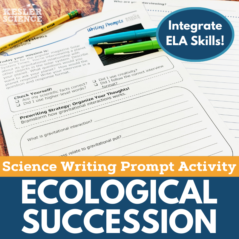 Writing Prompts - Ecological Succession - MS 6-8