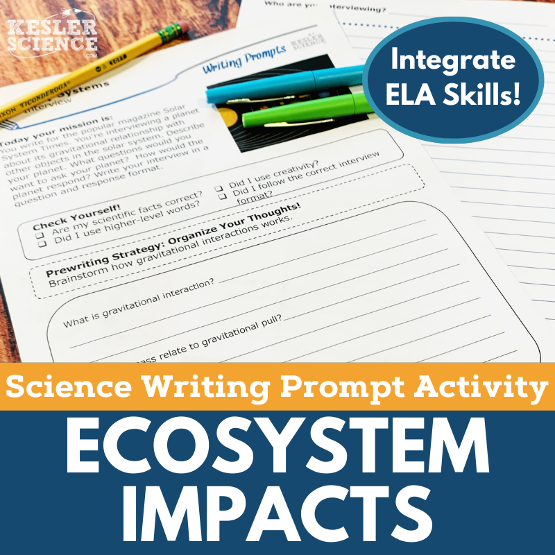 Writing Prompts - Ecosystem Impacts - MS 6-8