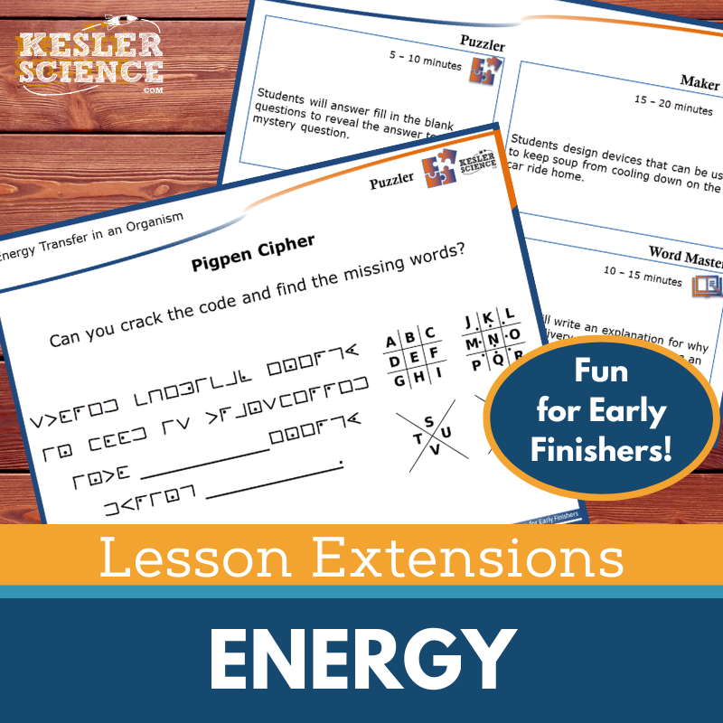 Lesson Extensions: Energy