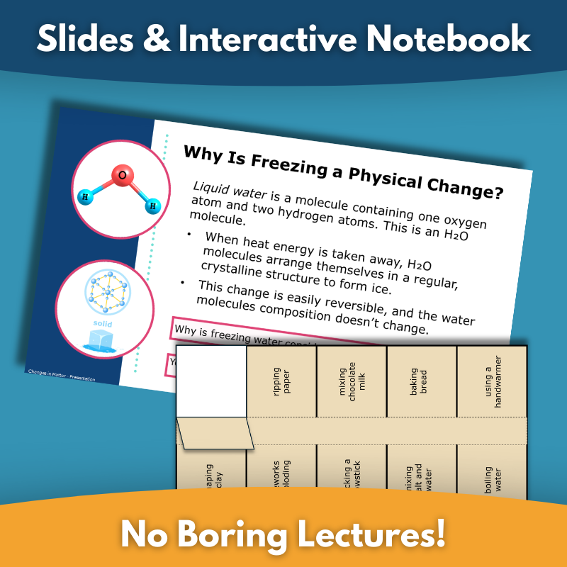Changes in Matter Complete Science Lesson - New TEKS 7.6C