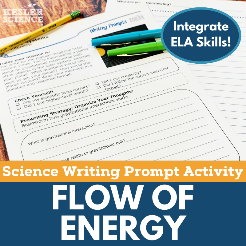 Writing Prompts - Flow of Energy - MS 6-8 NGSS