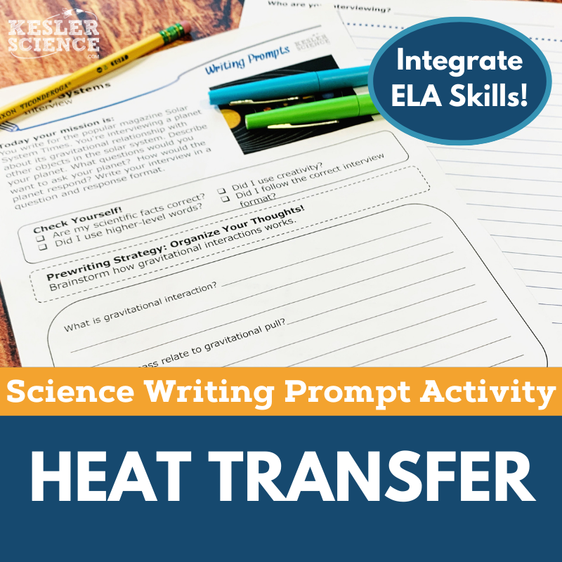 Writing Prompts - Heat Transfer - MS 6-8