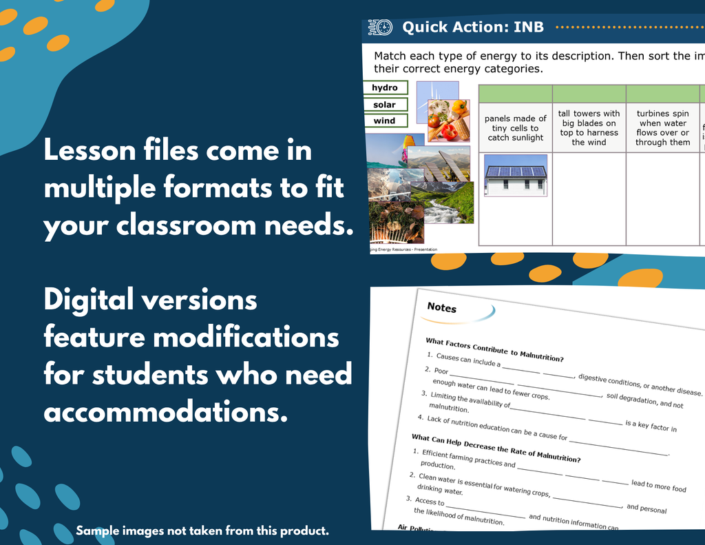 Managing Energy Resources Complete Science Lesson - New TEKS 6.11B