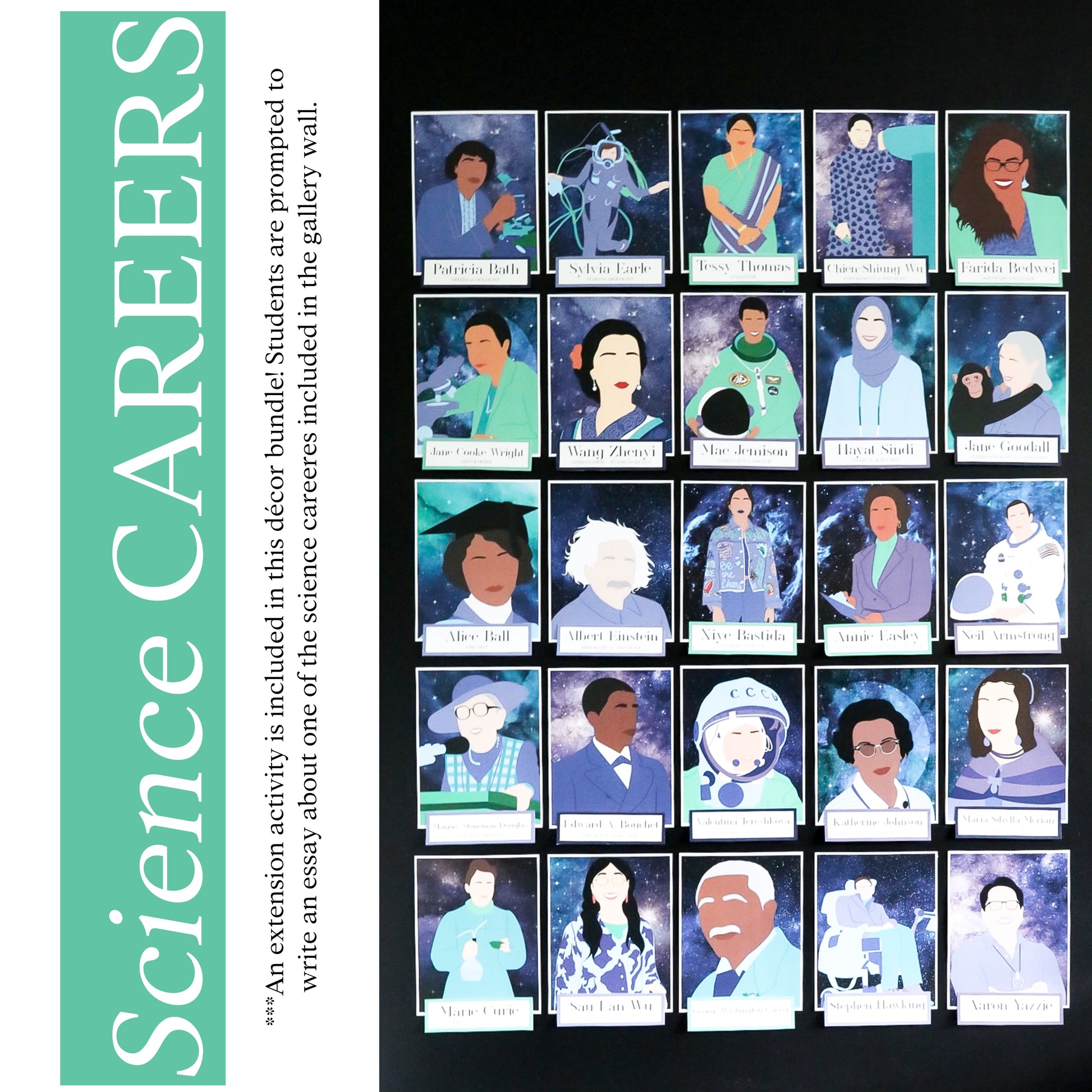 Famous Scientists & Science Career Posters