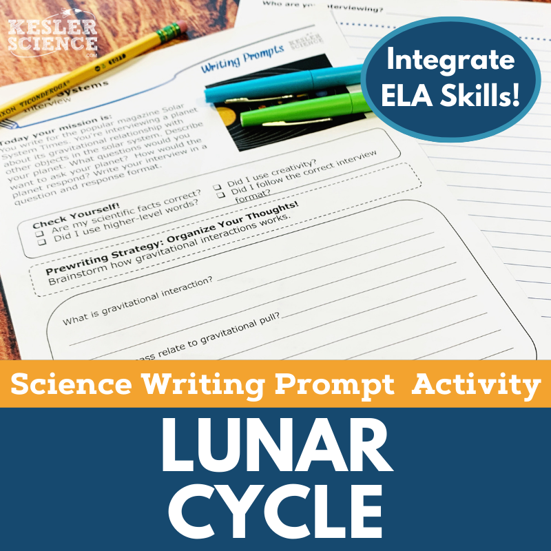 Writing Prompts - Lunar Cycle - MS 6-8