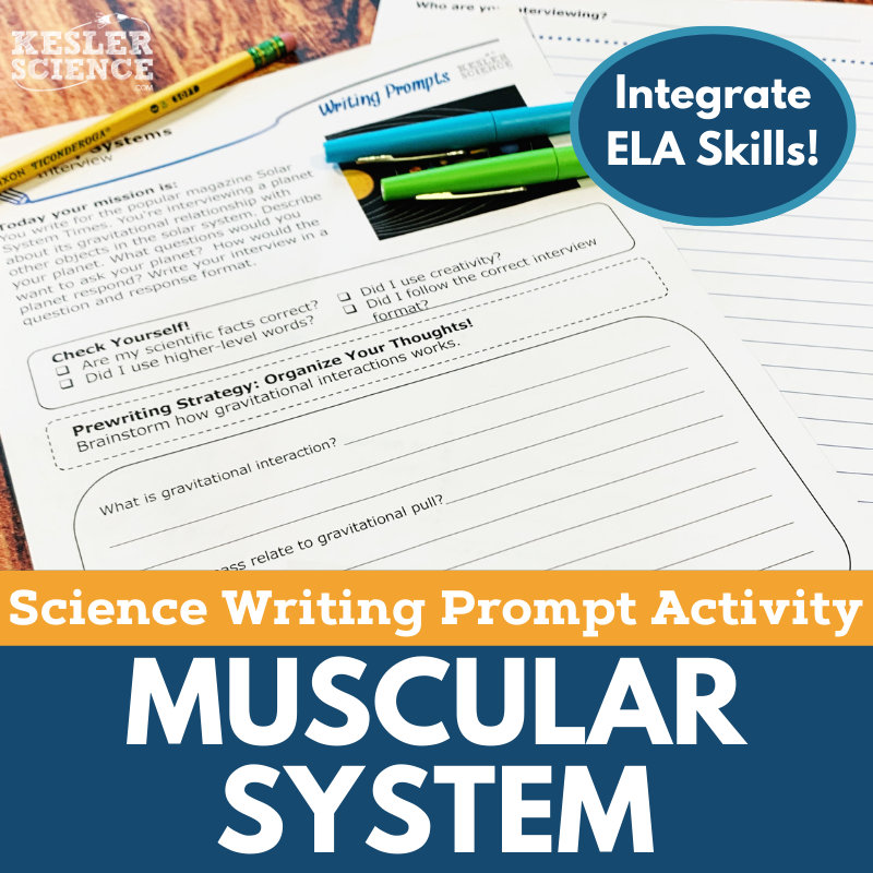 Writing Prompts - Muscular System - MS 6-8