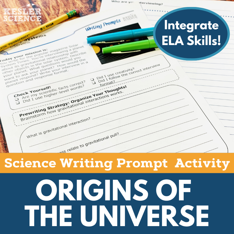 Writing Prompts - Origins of the Universe - MS 6-8