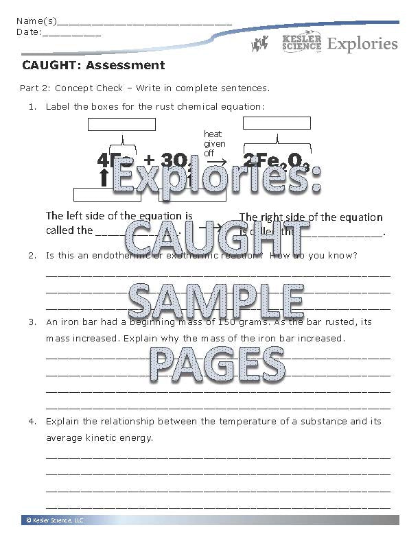 Explories: Caught - an NGSS Unit on Forensics (Core Materials Only)- Grades 6-8