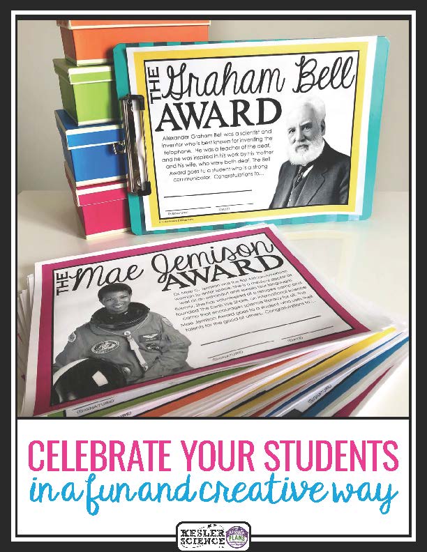 End of Year Science Awards Bundle