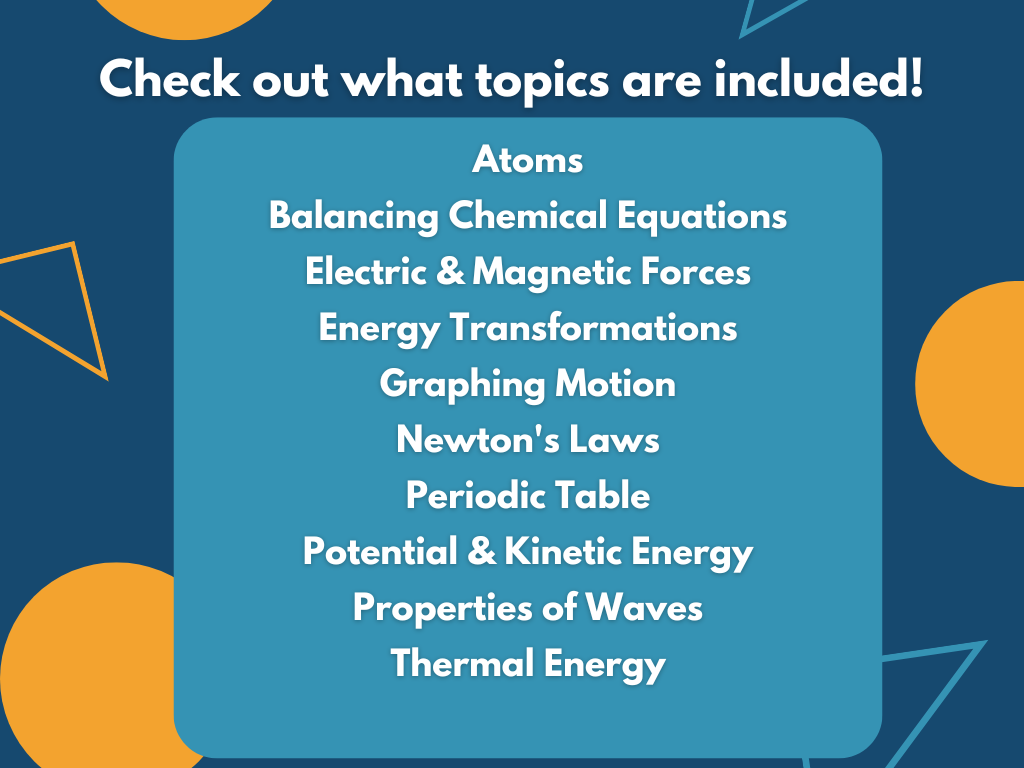 Sub Plans Bundle - Physical Science - MS 6-8