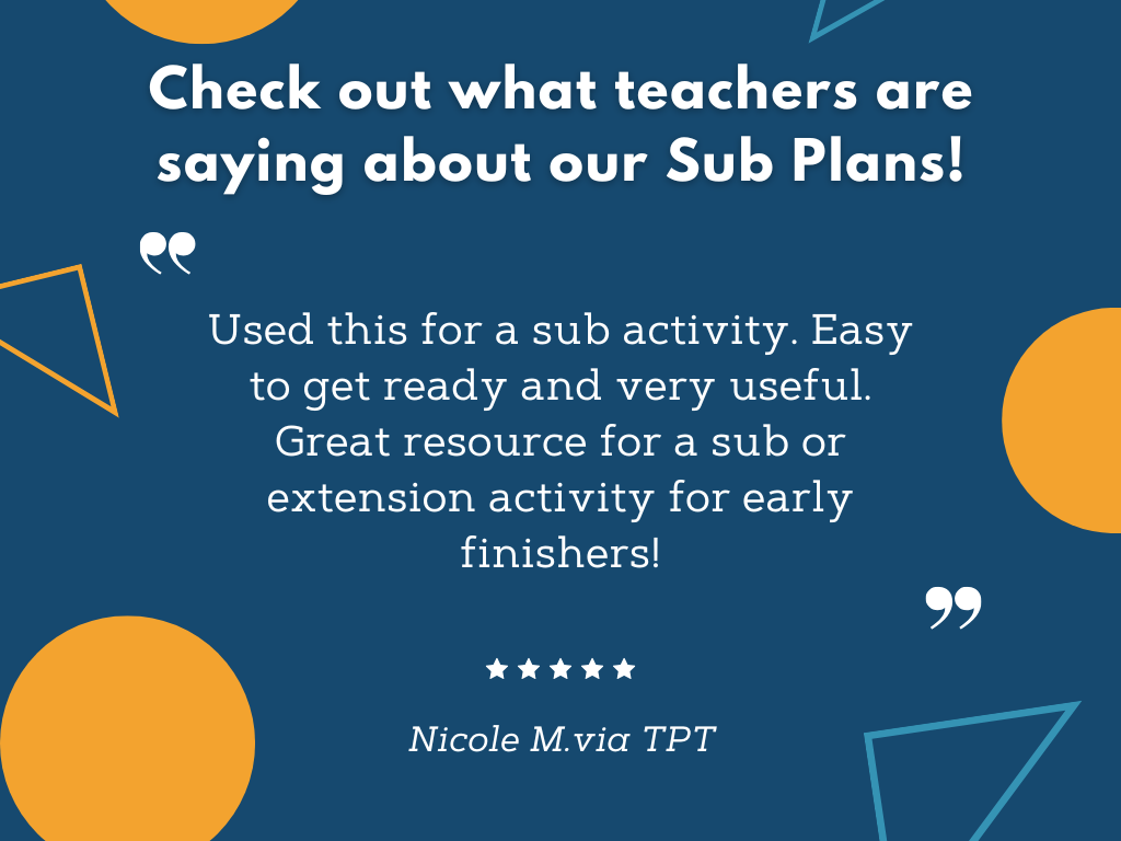 MS 6th 7th 8th - Biotic and Abiotic Factors - Sub Plans