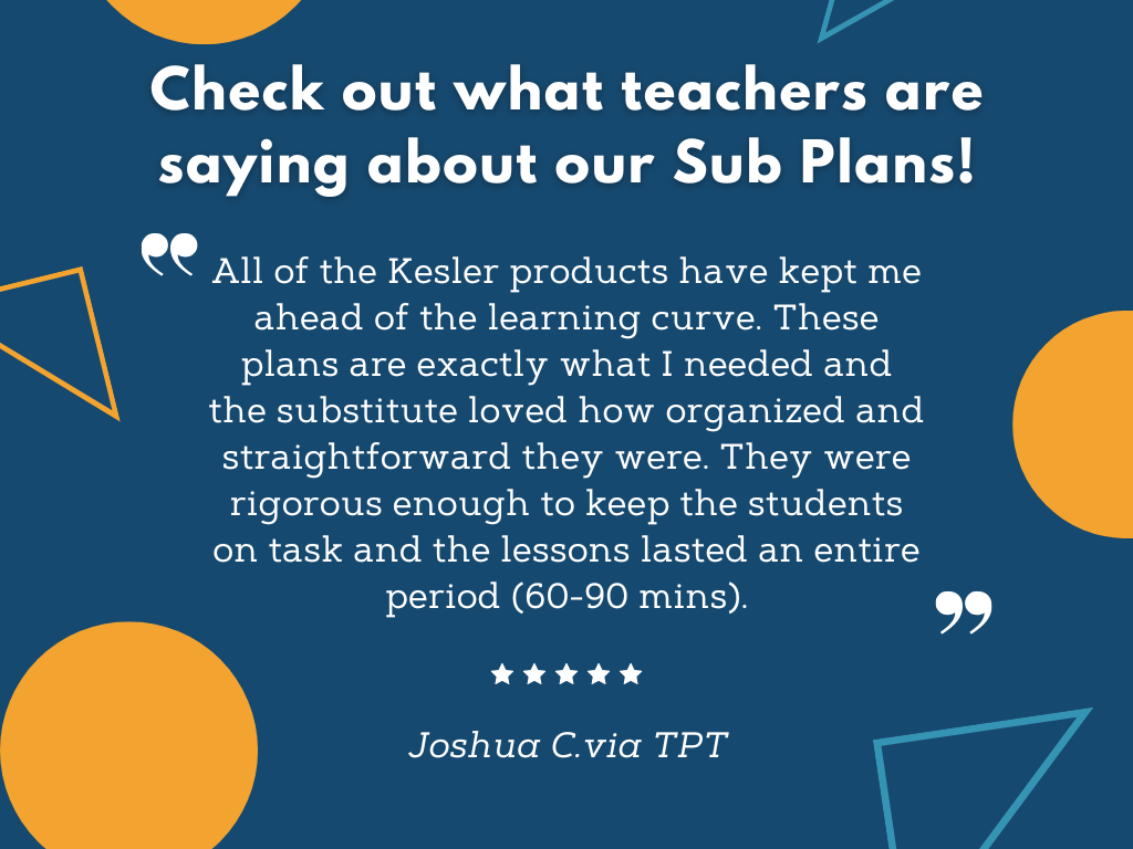 MS 6th 7th 8th - Potential and Kinetic Energy - Sub Plans