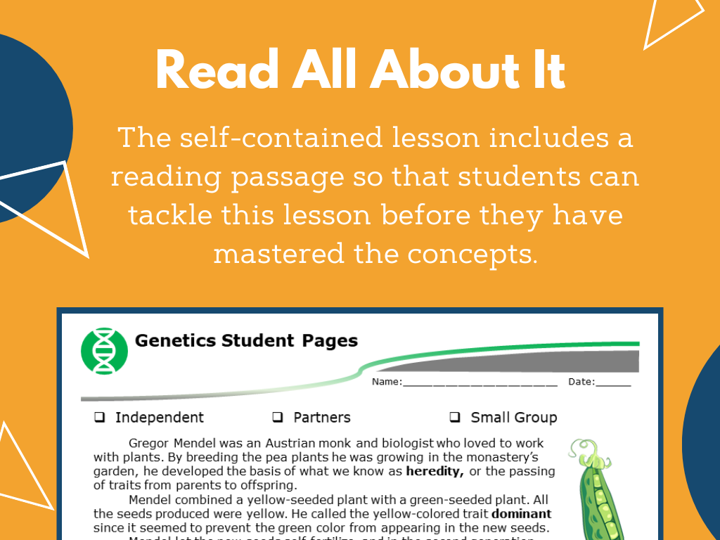 MS 6th 7th 8th - Genetics - Sub Plans