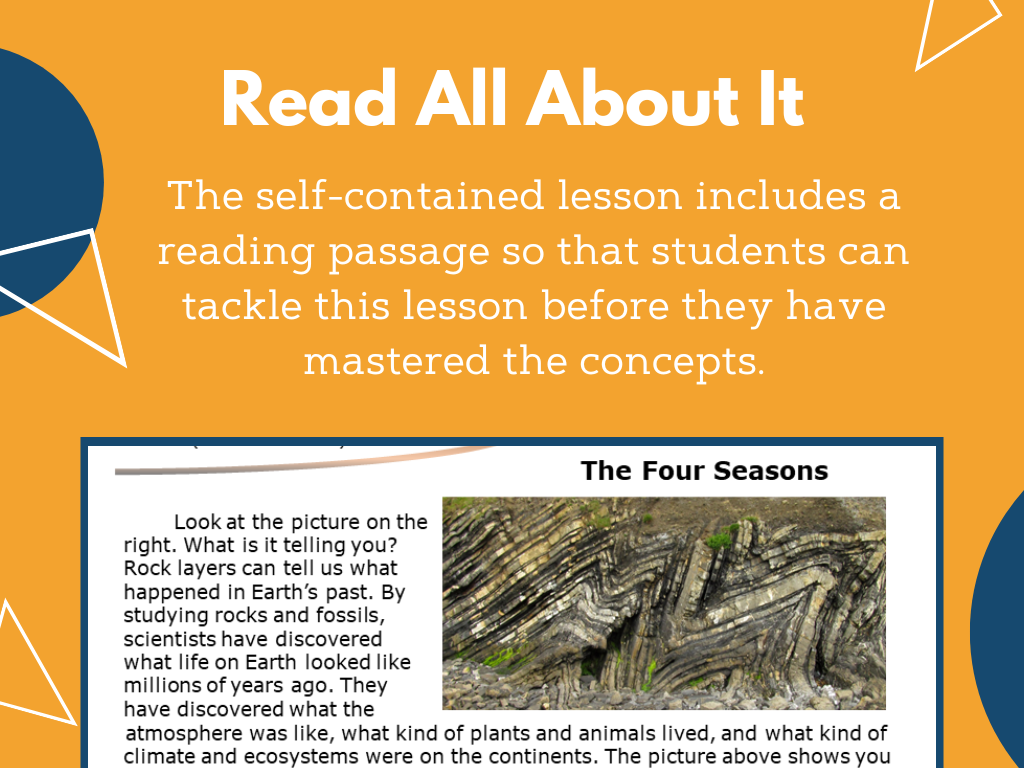 MS 6th 7th 8th - Fossils and Geologic Time - Sub Plans