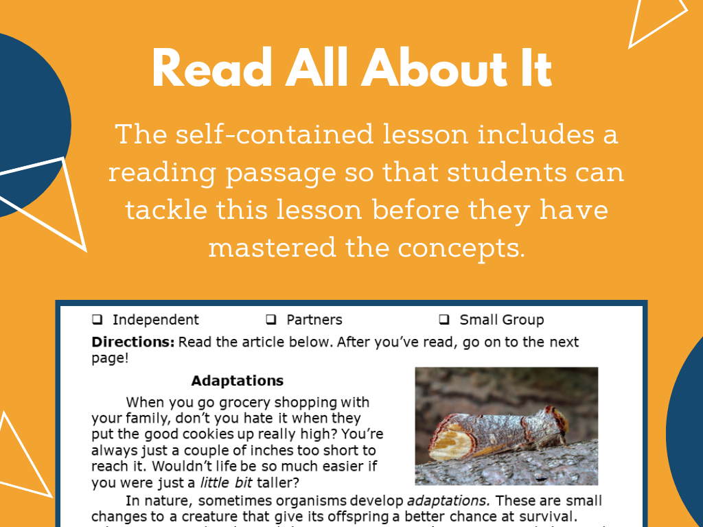 MS 6th 7th 8th - Adaptations - Sub Plans