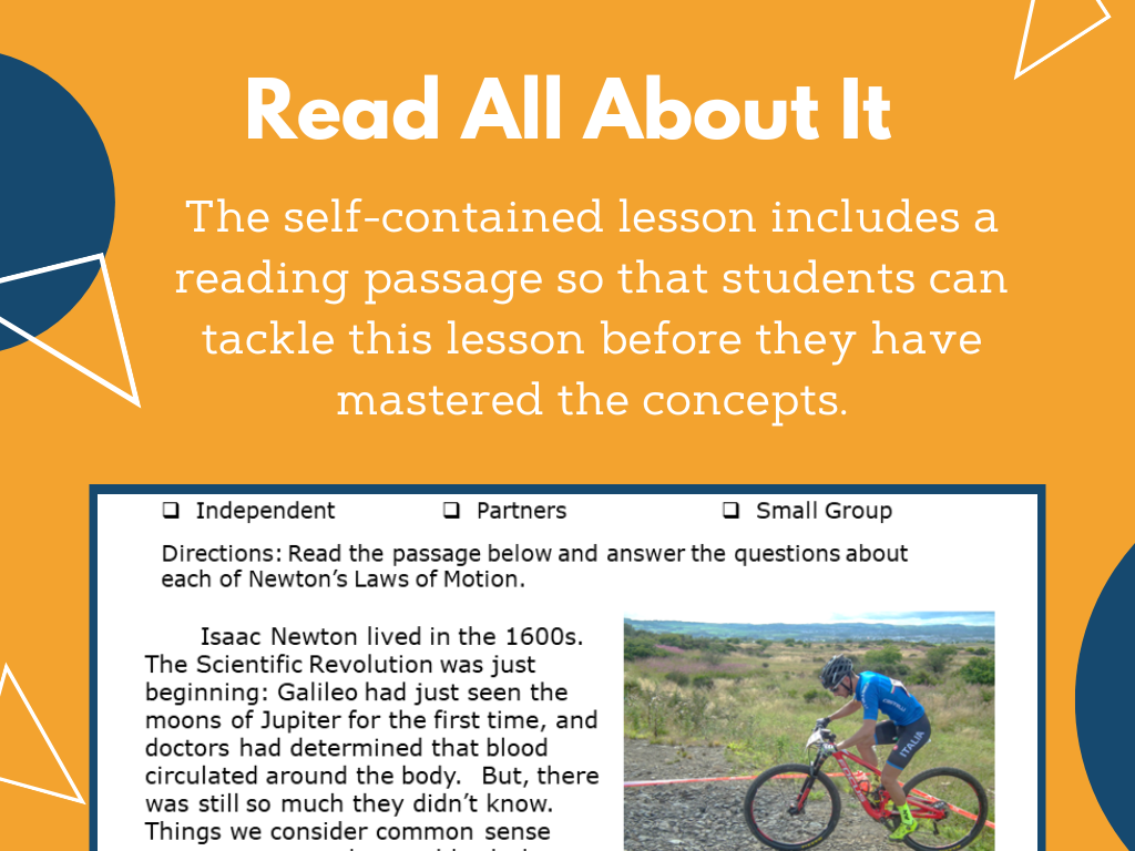 MS 6th 7th 8th - Newton's Laws - Sub Plans