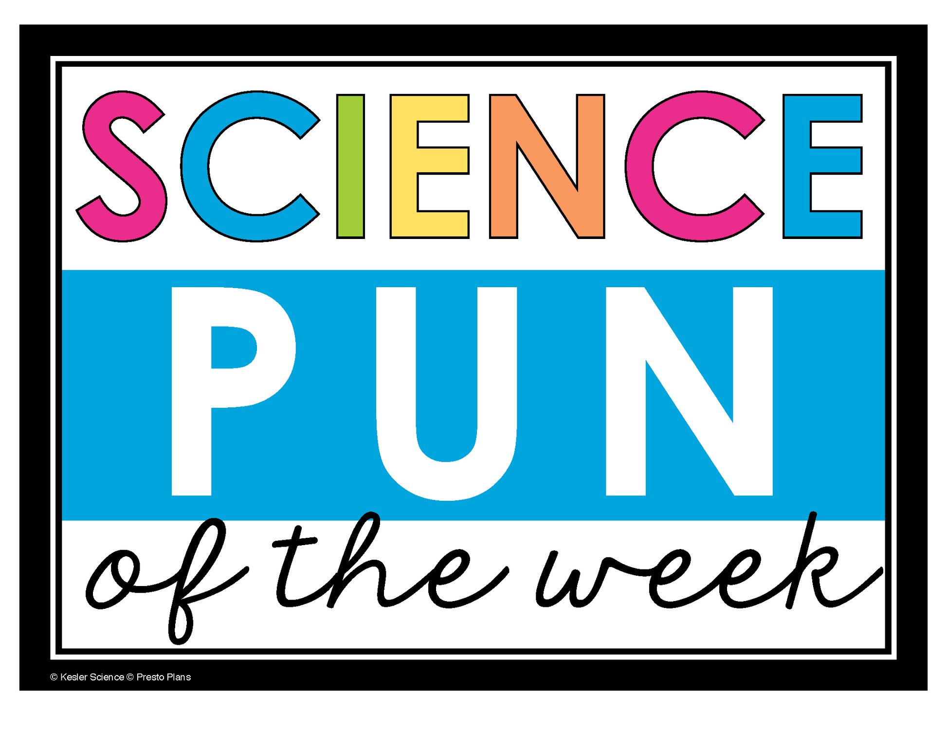 Science Puns – Classroom Posters