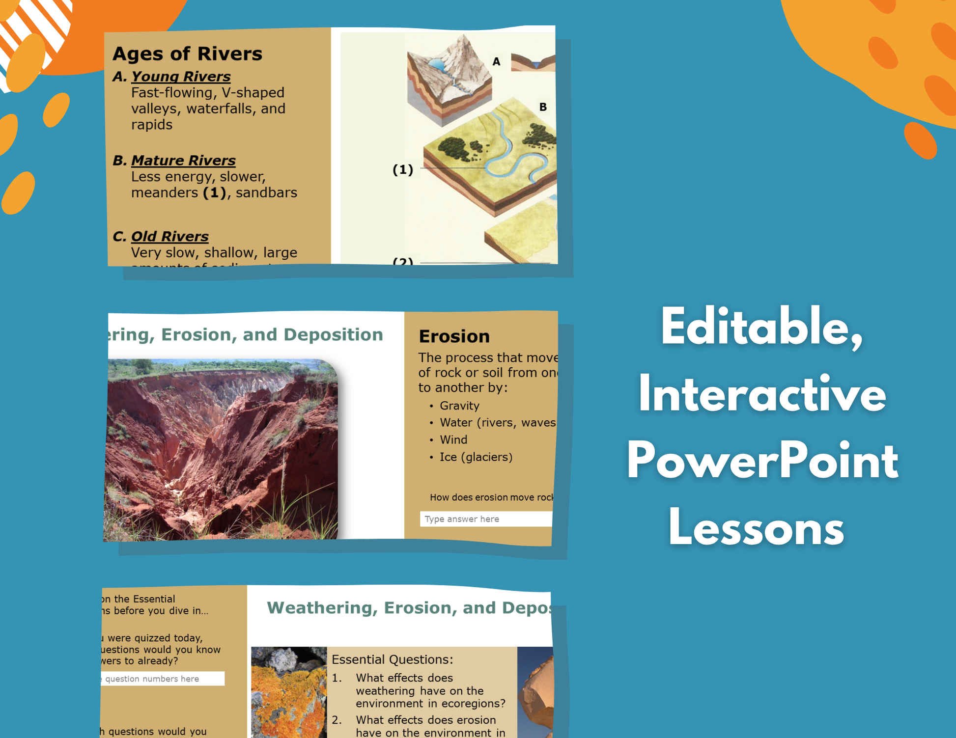 Weathering, Erosion, & Deposition Complete Lesson Plan - MS