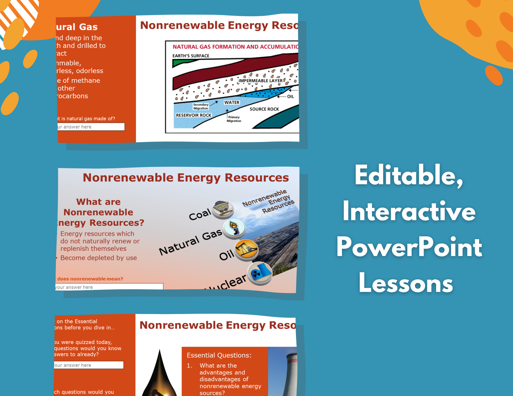 Nonrenewable Energy Resources Complete Lesson Plan - MS