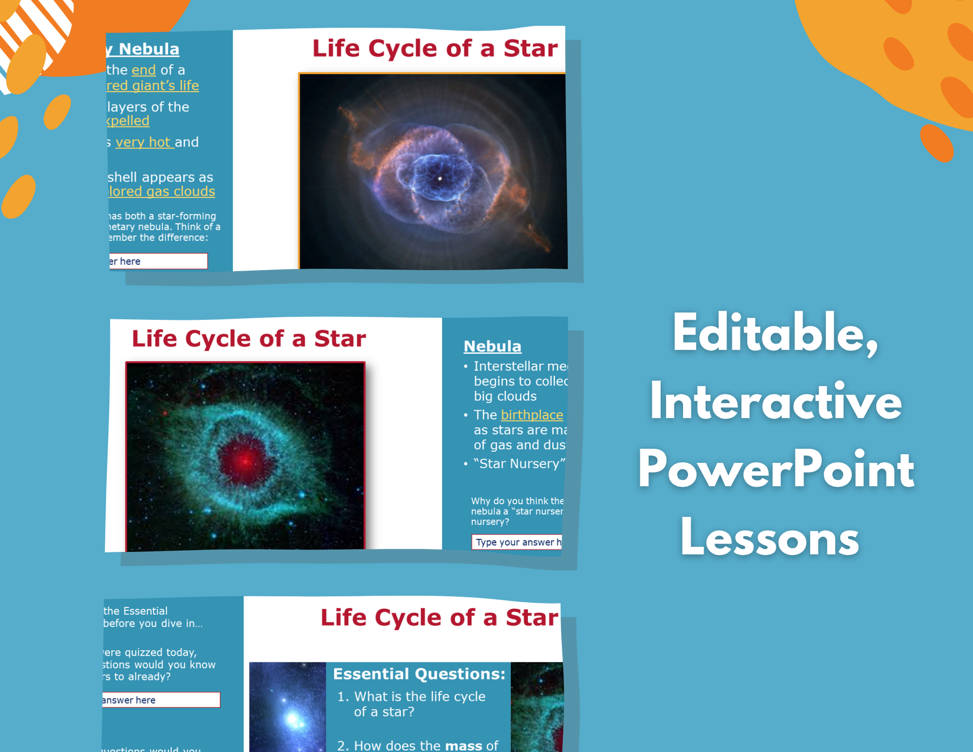 Life Cycle of a Star Complete Lesson Plan - MS