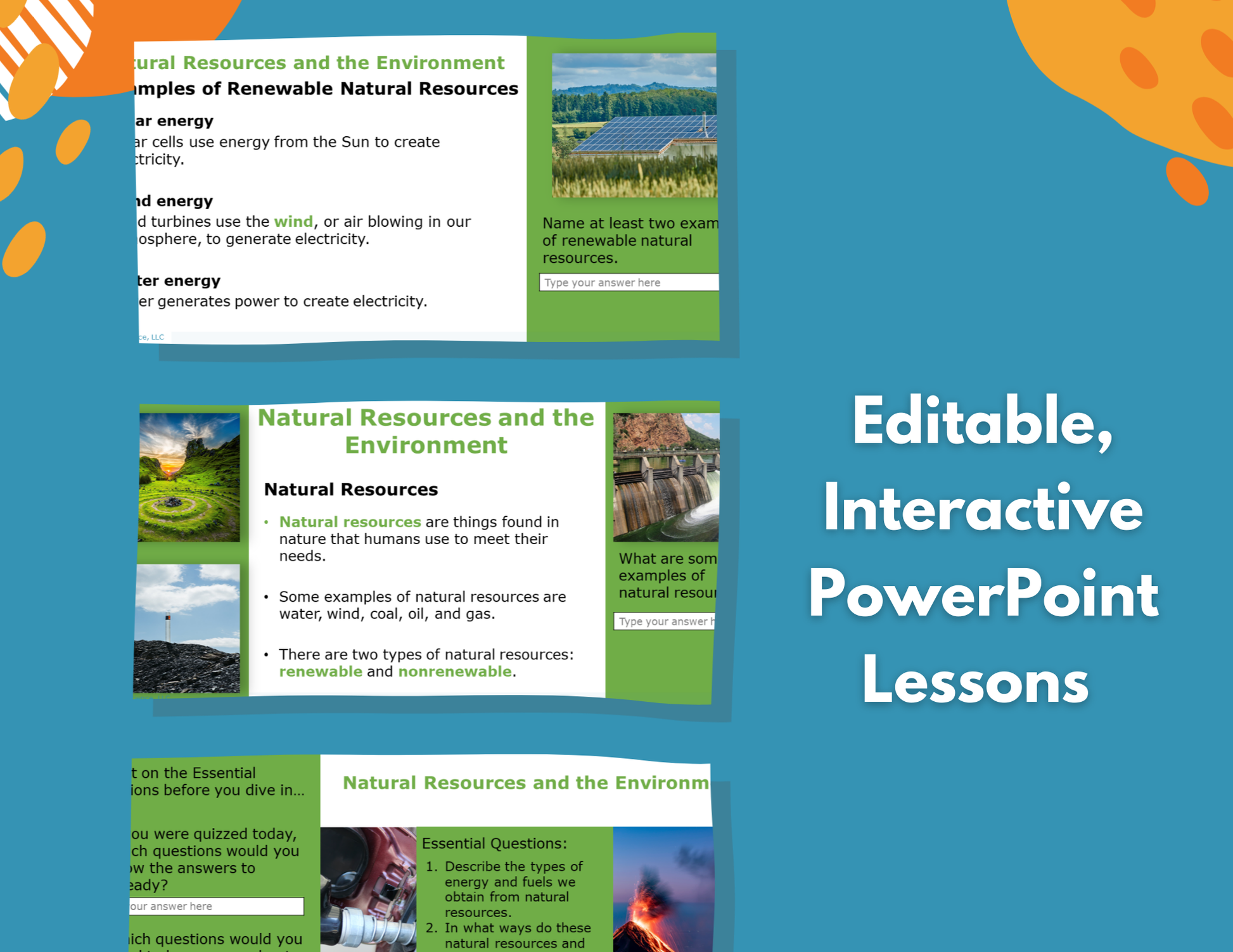 Natural Resources & the Environment - Complete Lesson Plan - NGSS 4-ESS3-1, 4th