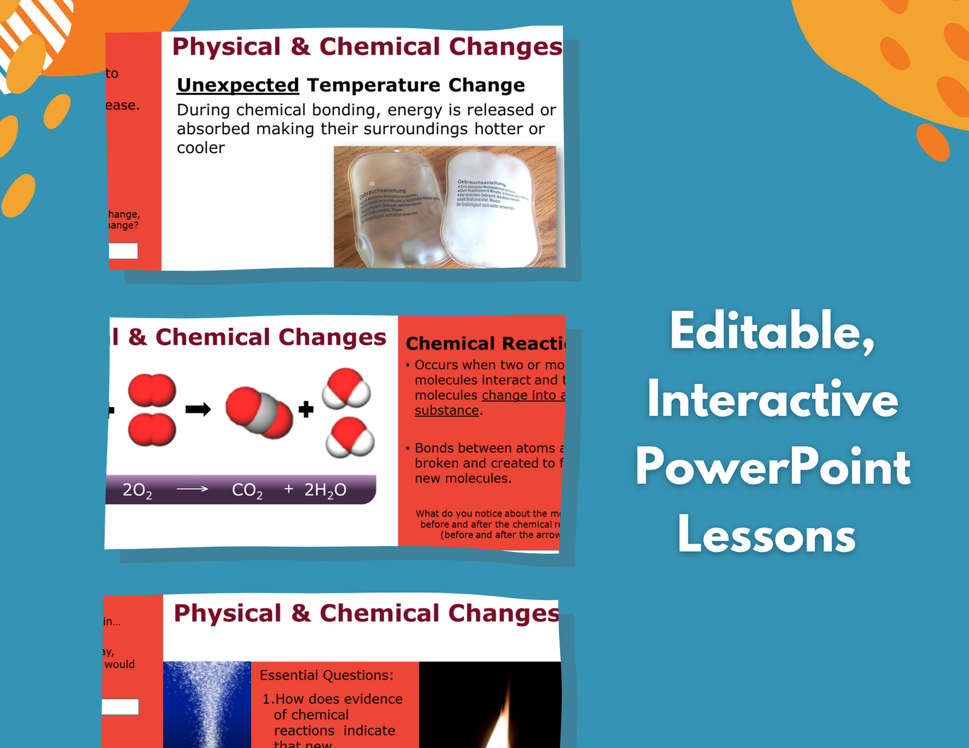Physical & Chemical Changes Complete Lesson Plan - MS