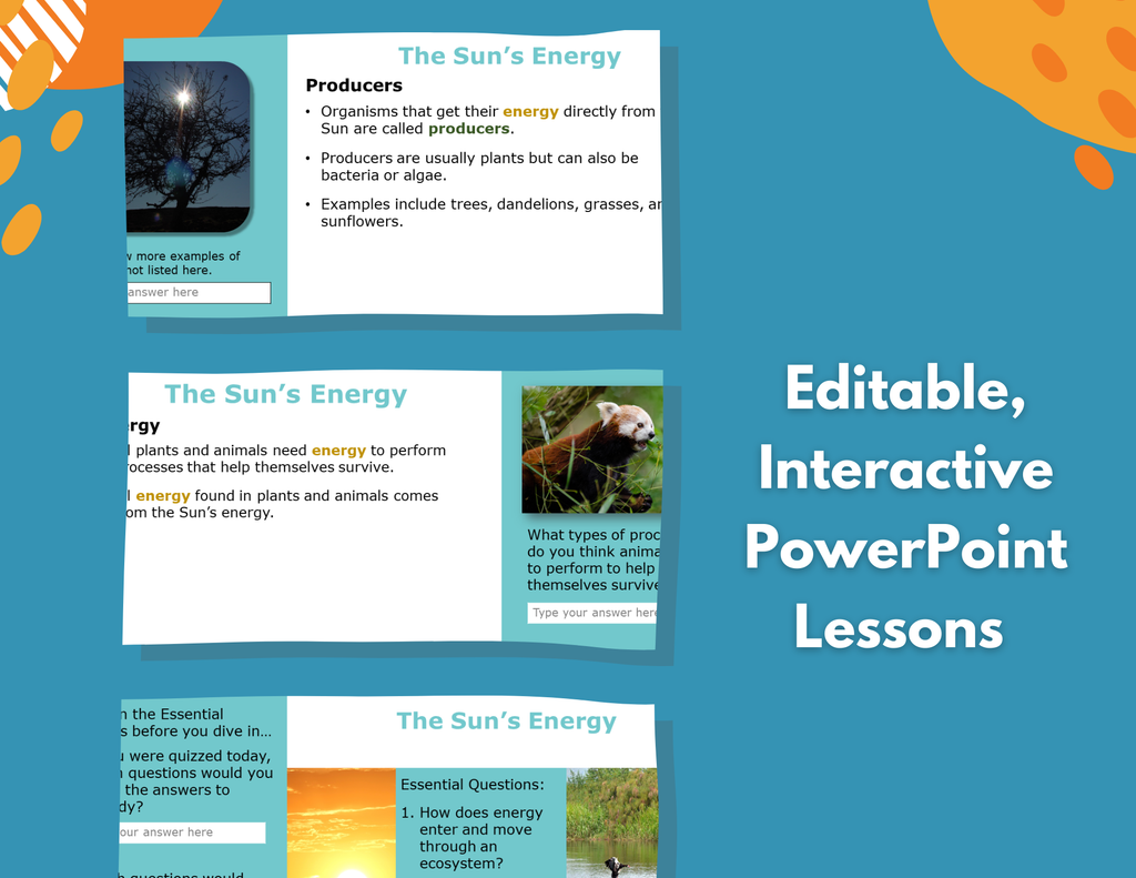 The Sun's Energy - Complete Lesson Plan - 5th Grade