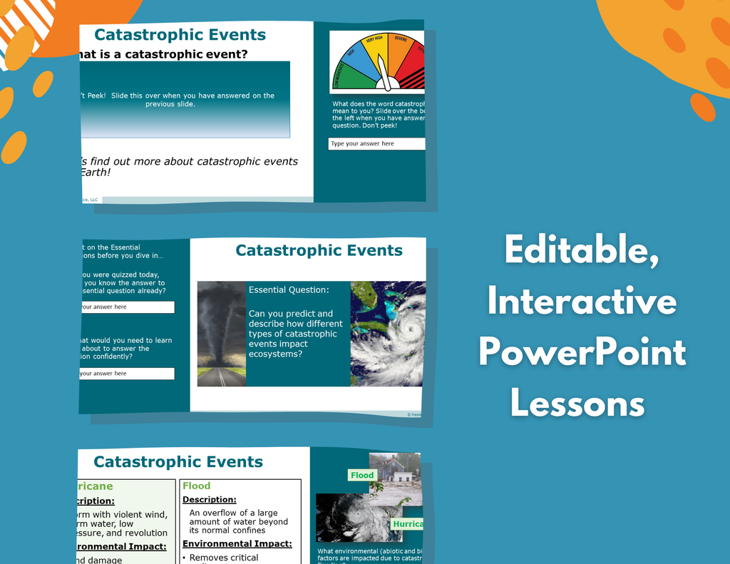 Catastrophic Events Complete Lesson Plan - MS