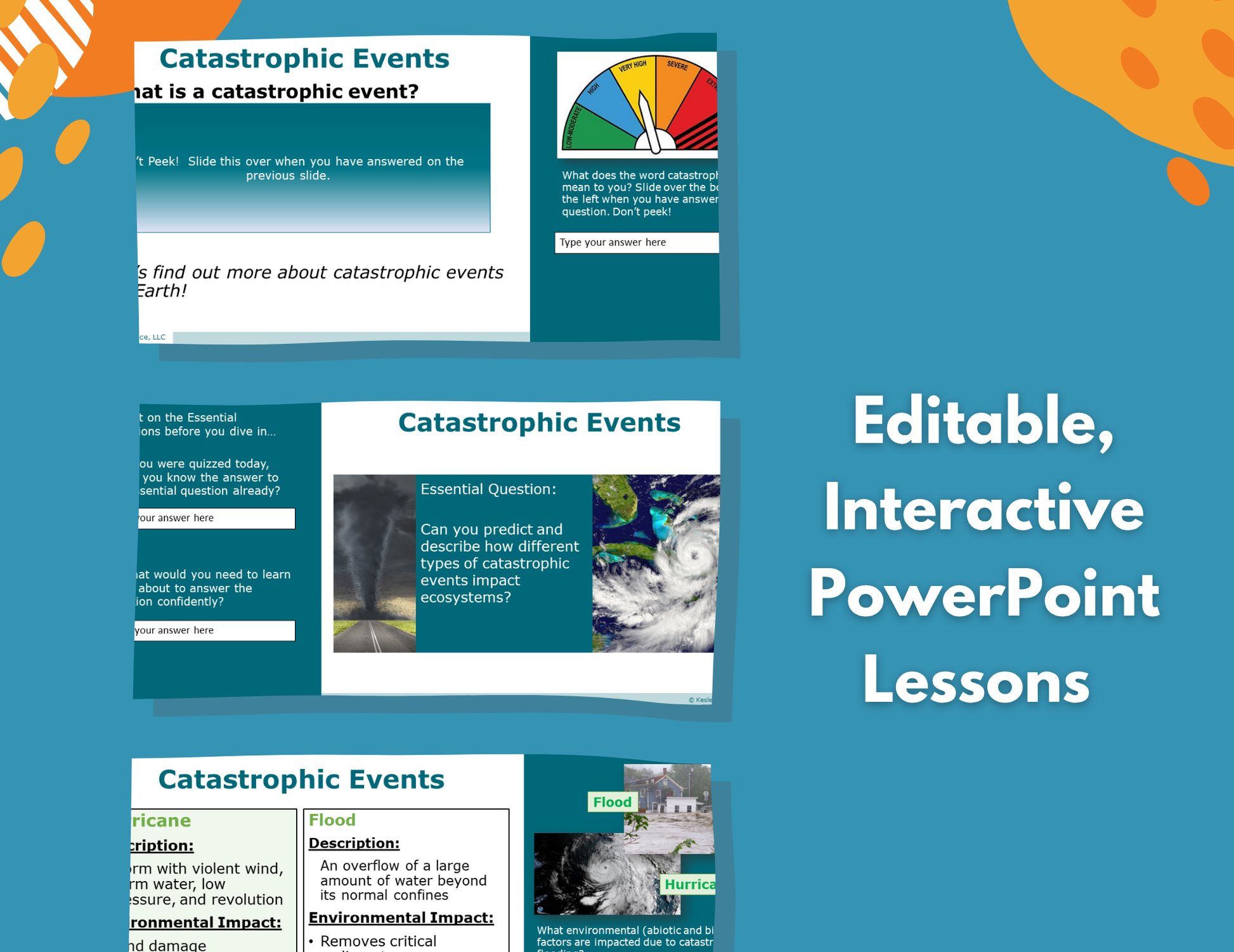 Catastrophic Events Complete Lesson Plan - MS